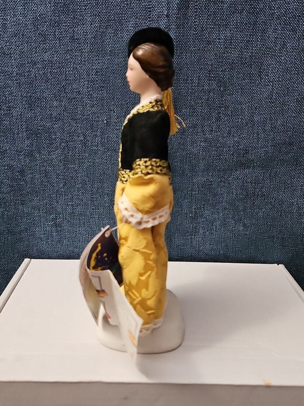 Vintage Evelt Themis Porcelain Doll | Handmade in Greece | Traditional Costume | - Picture 6 of 16